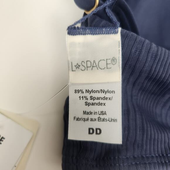L*Space Siren Bikini Top in Slate Blue/Gray Size DD NWT Wired V - Picture 6 of 6